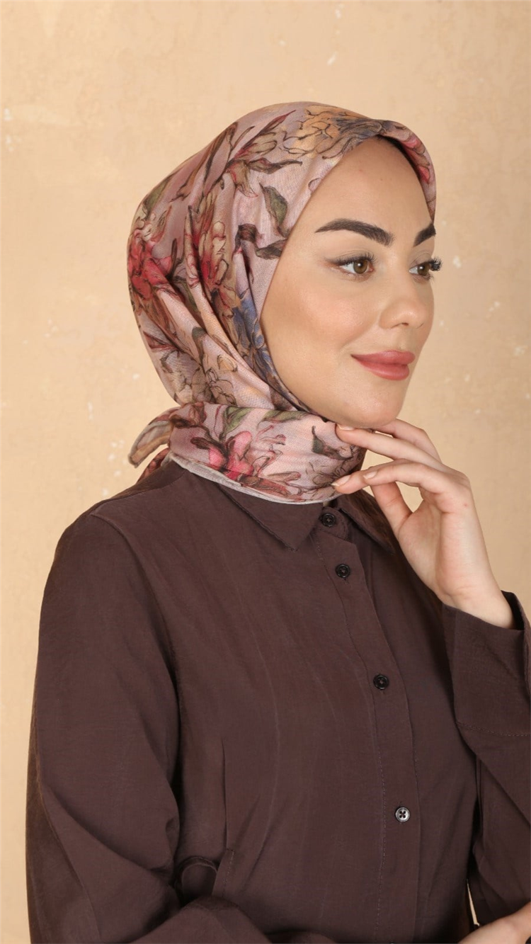 Locella Pamuklu Soft Eşarp 4566-5 Pembe 