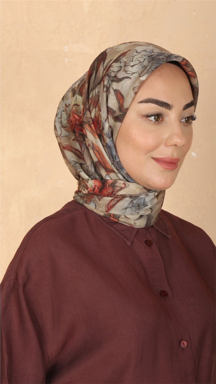 Locella Pamuklu Soft Eşarp 4566-7 Bej 