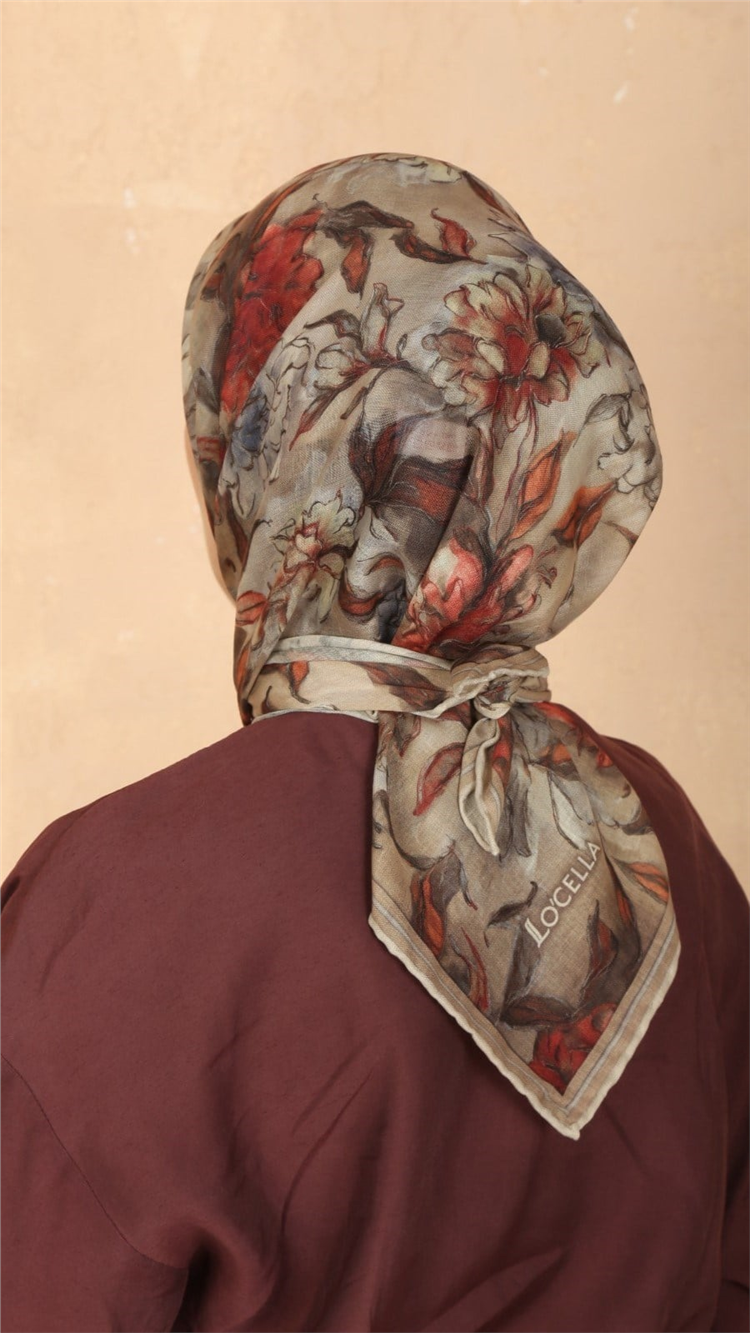 Locella Pamuklu Soft Eşarp 4566-7 Bej 
