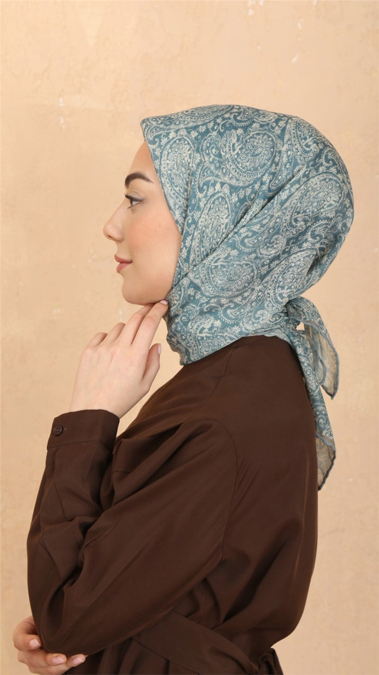 Locella Pamuklu Soft Eşarp 4567-3 Petrol 