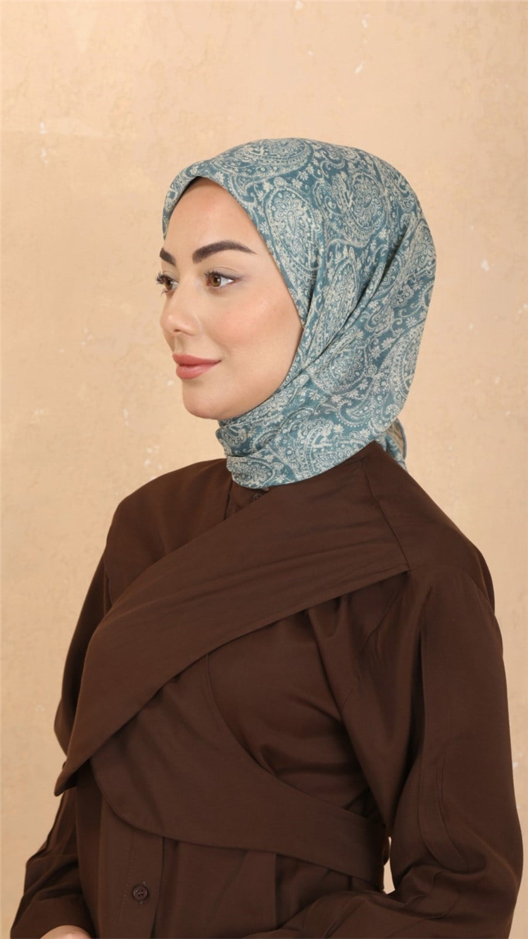 Locella Pamuklu Soft Eşarp 4567-3 Petrol 