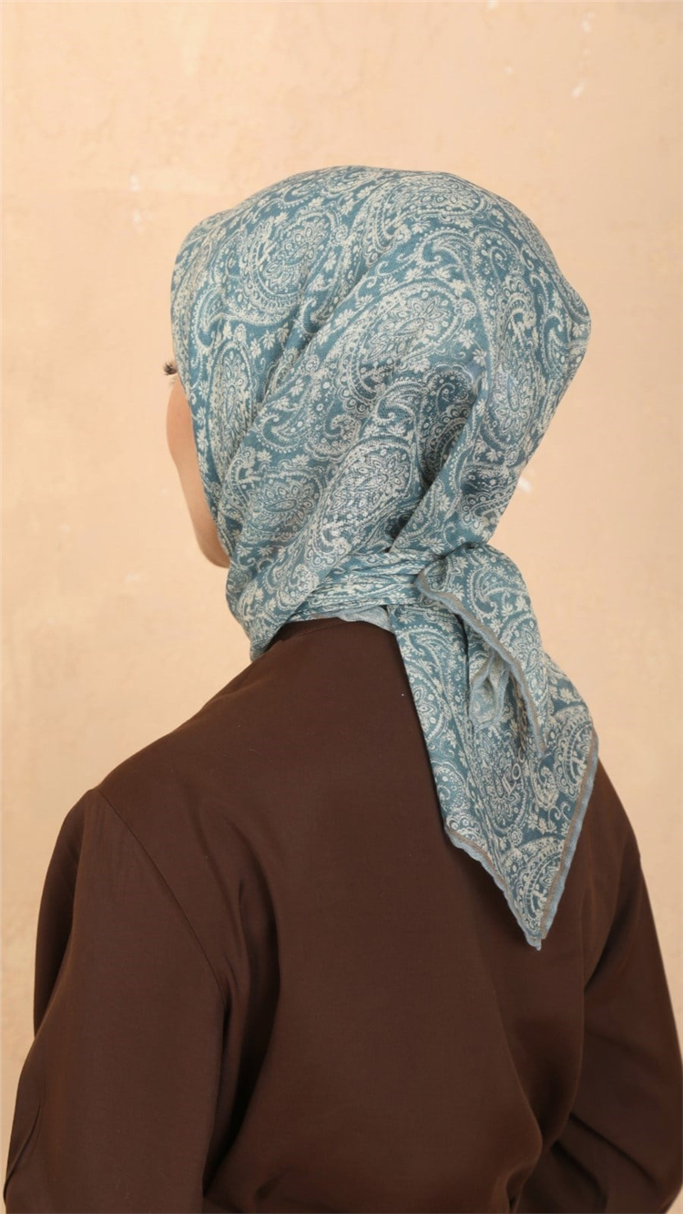 Locella Pamuklu Soft Eşarp 4567-3 Petrol 