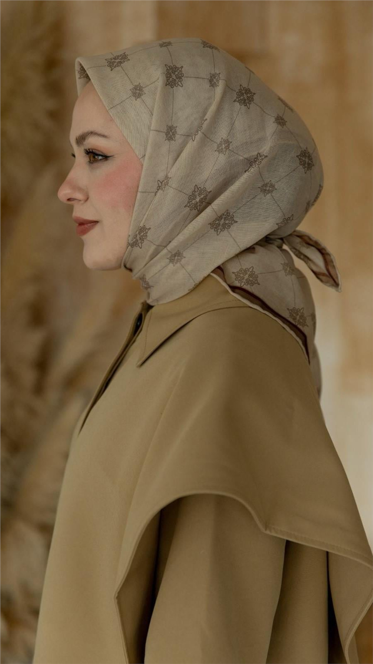 Locella Pamuklu Soft Eşarp 4568-8 Bej