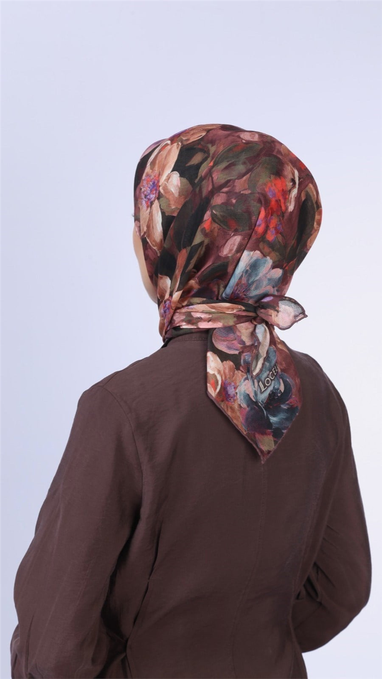 Locella Pamuklu Soft Eşarp 4570-10 Mürdüm 