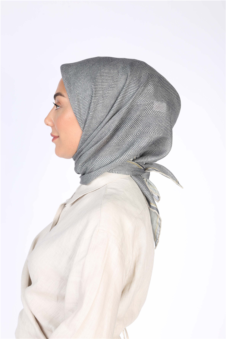 Locella Pamuklu Soft Eşarp 4599-9 Gri