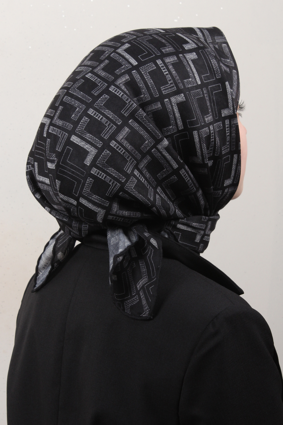 LopRes Pamuklu Soft Eşarp 4150-2 Siyah