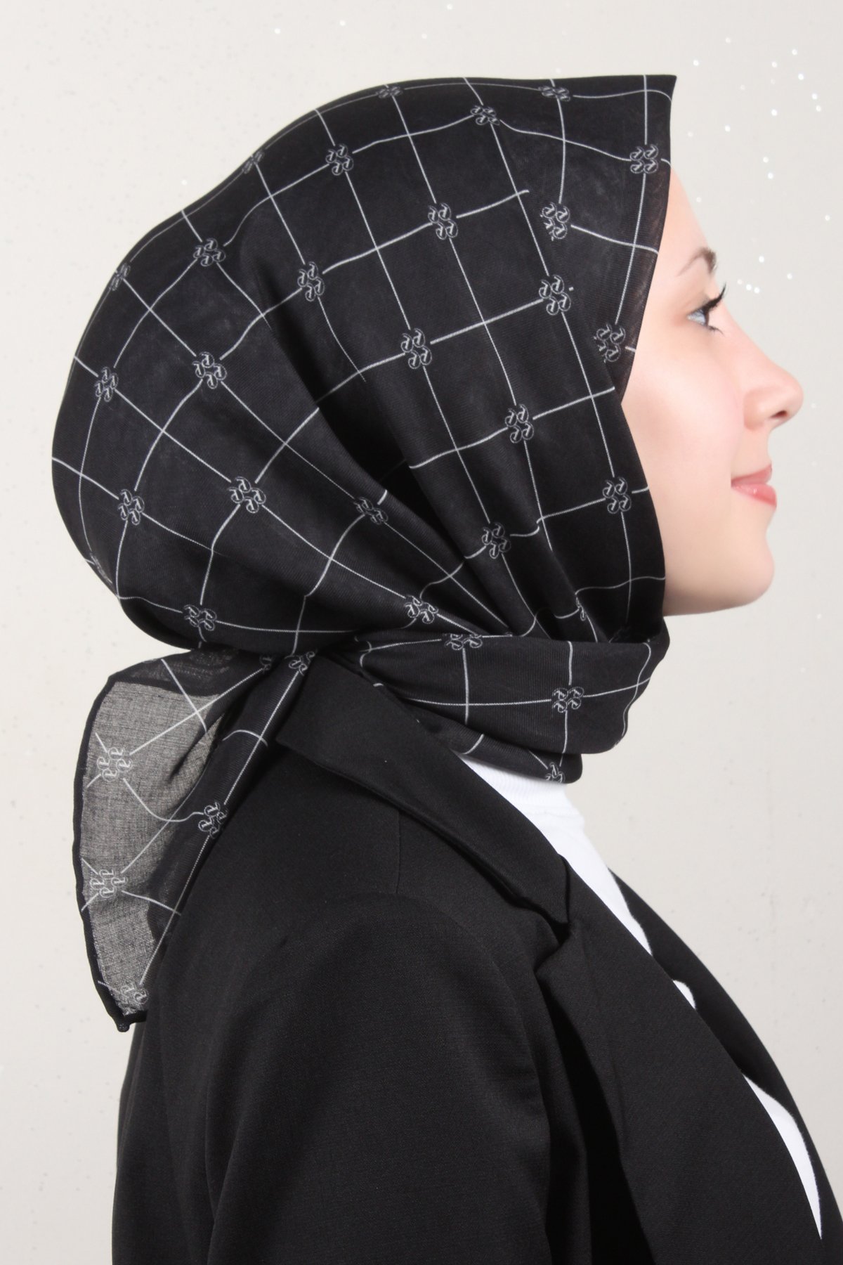 LopRes Pamuklu Soft Eşarp 4150-3 Siyah