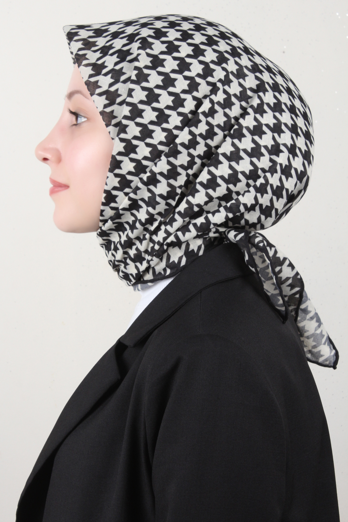 LopRes Pamuklu Soft Eşarp 4150-5 Siyah