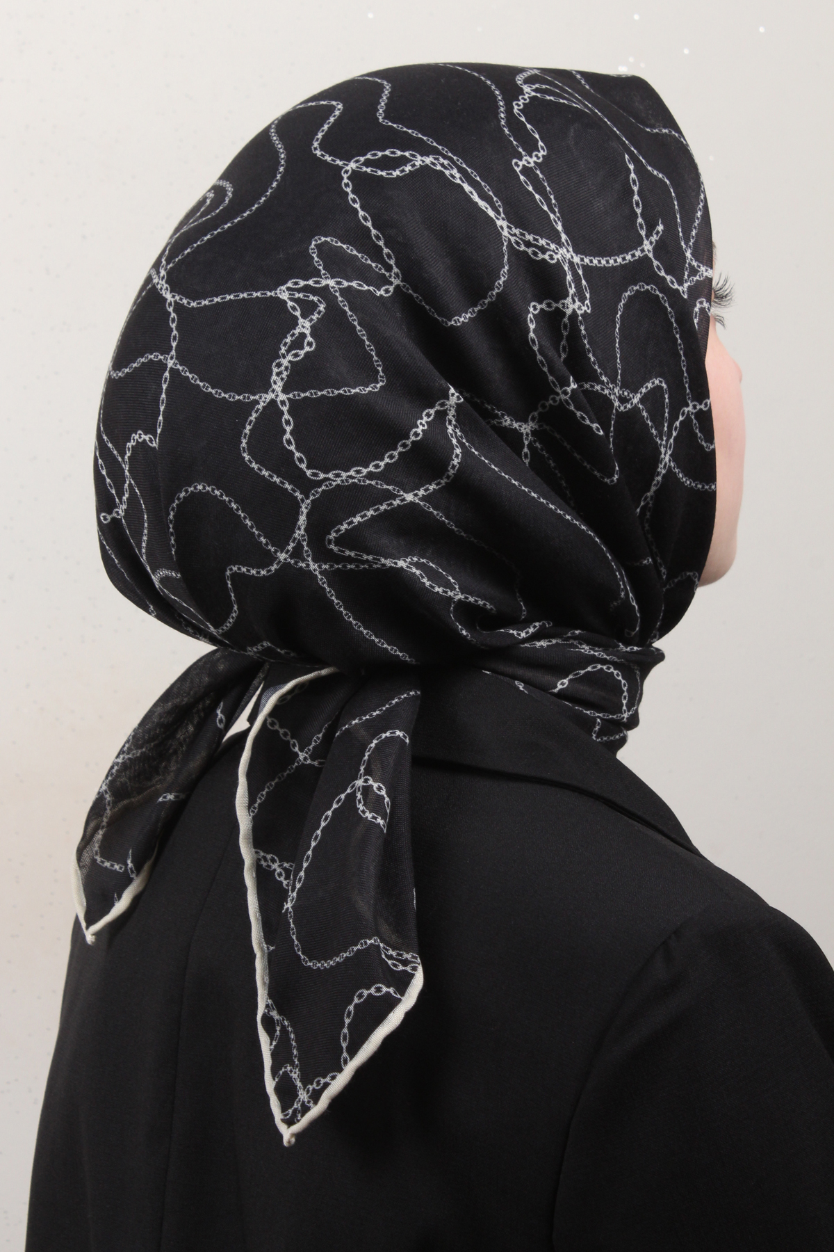 LopRes Pamuklu Soft Eşarp 4150-6 Siyah