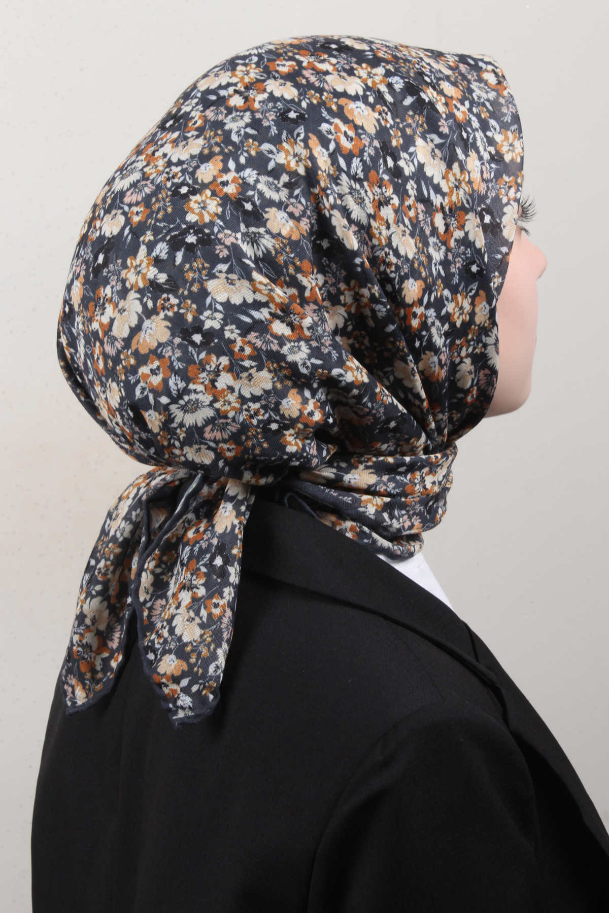 LopRes Pamuklu Soft Eşarp 4151-9 Füme