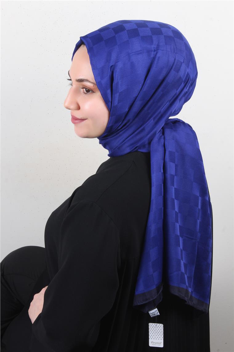 Lotus İpeksi Şal 2746-10 Saks Mavisi