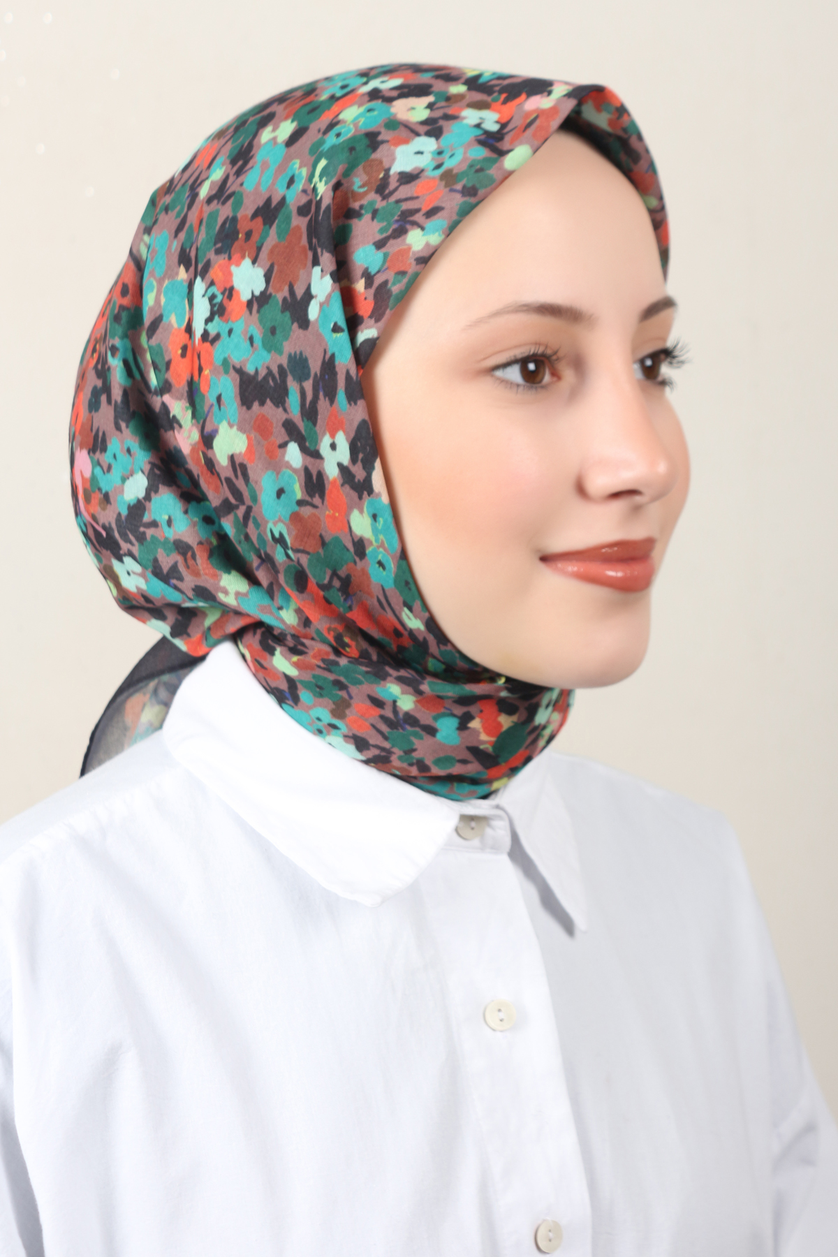 Lux Soft Pamuklu Eşarp 4040-192 Siyah 