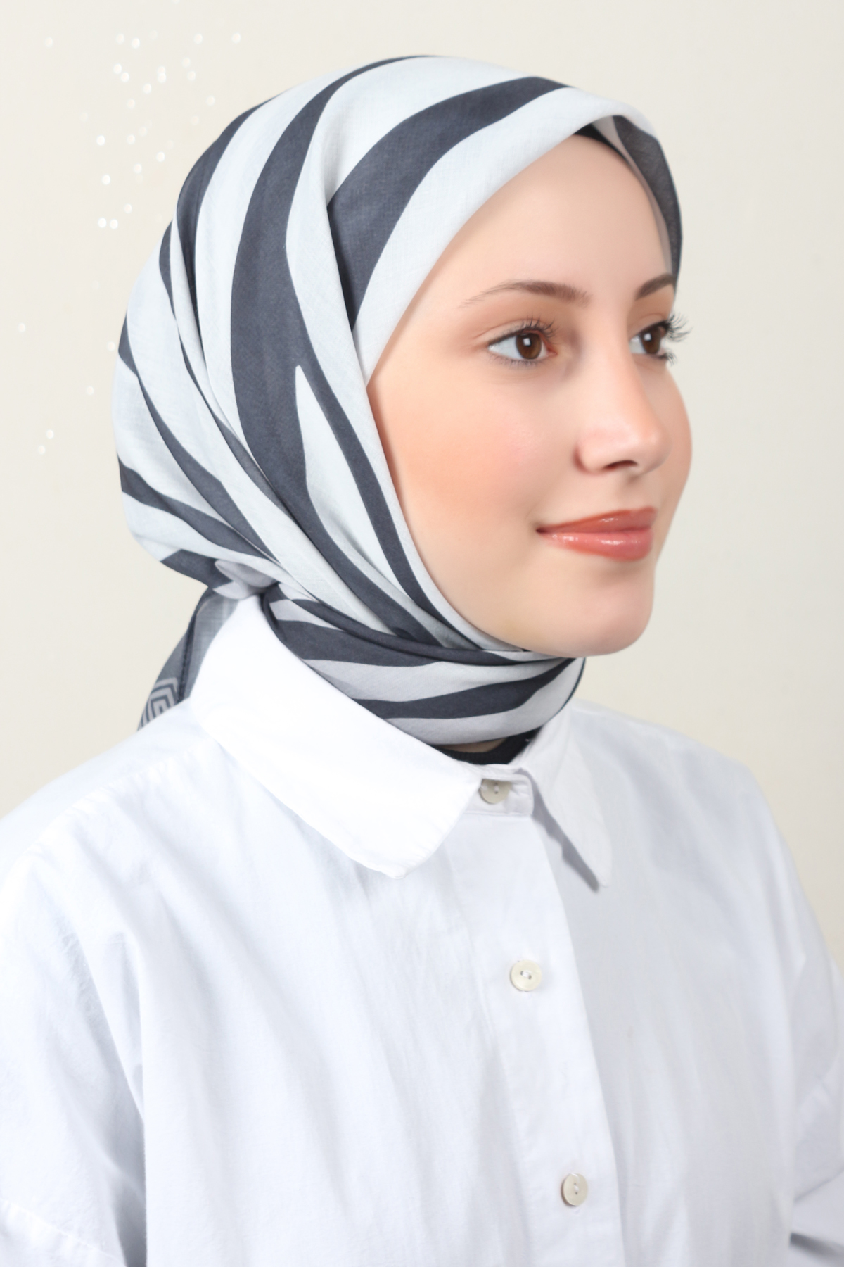 Lux Soft Pamuklu Eşarp 4040-207 Antrasit 