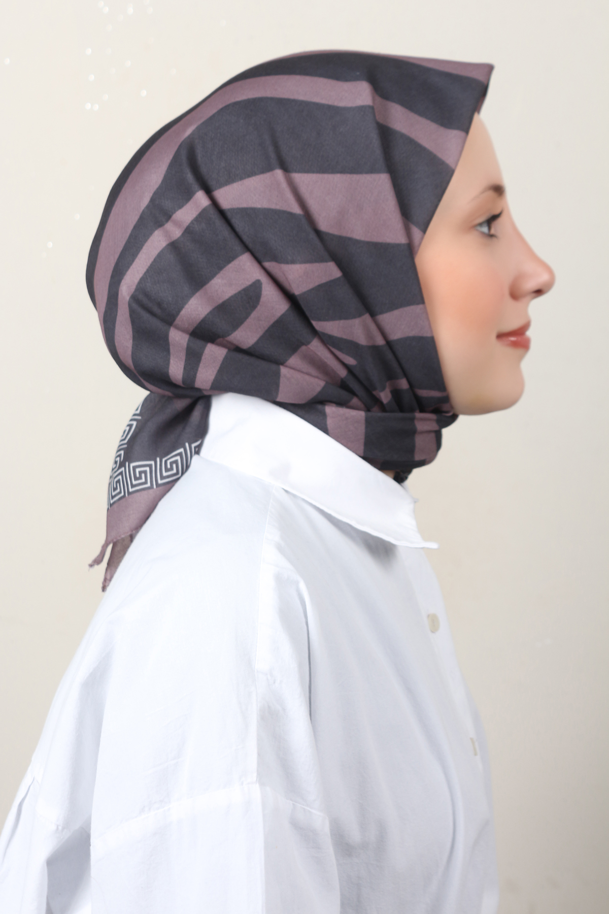 Lux Soft Pamuklu Eşarp 4040-208 Acı Kahve 