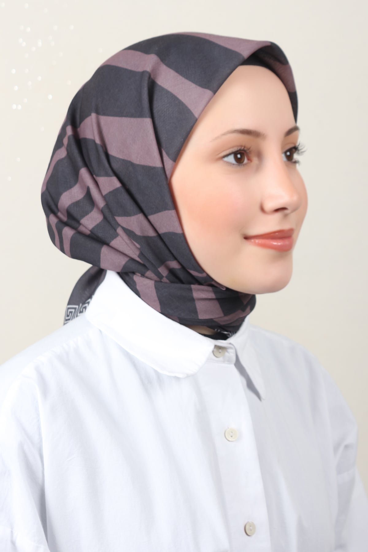 Lux Soft Pamuklu Eşarp 4040-208 Acı Kahve 
