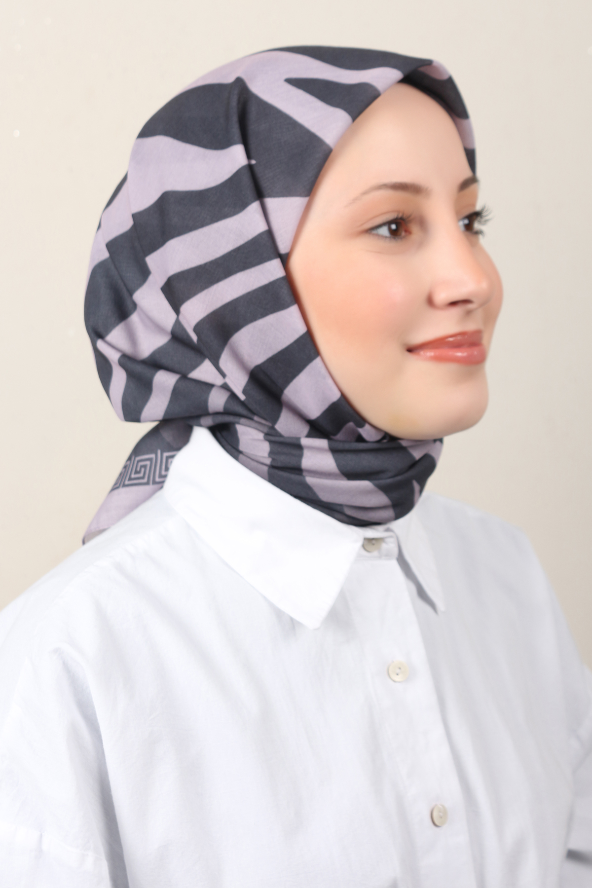 Lux Soft Pamuklu Eşarp 4040-214 Açık Lila 