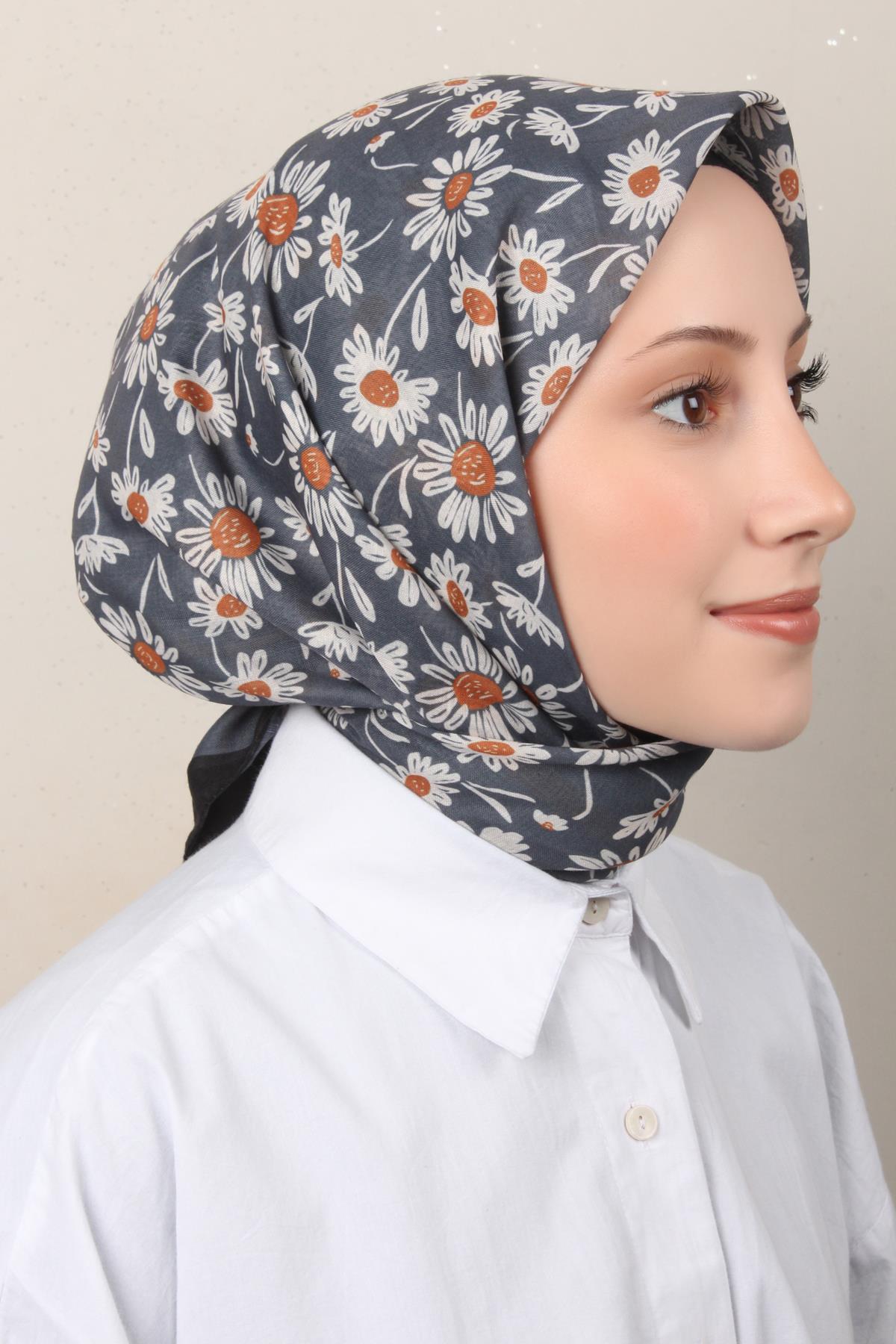 Lux Soft Pamuklu Eşarp 4040-73