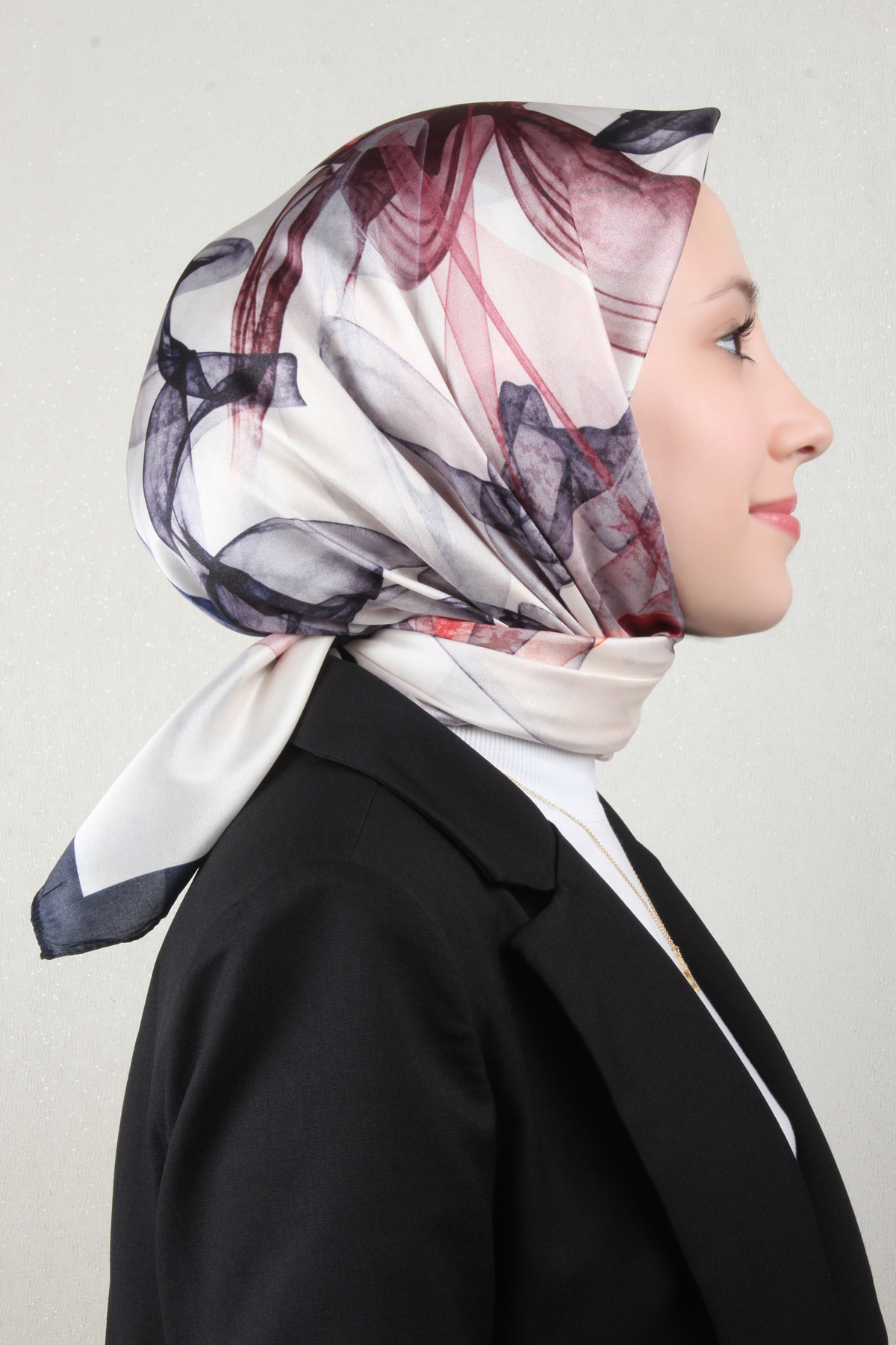 Luxer Eşarp 3618-9 Koyu Lacivert