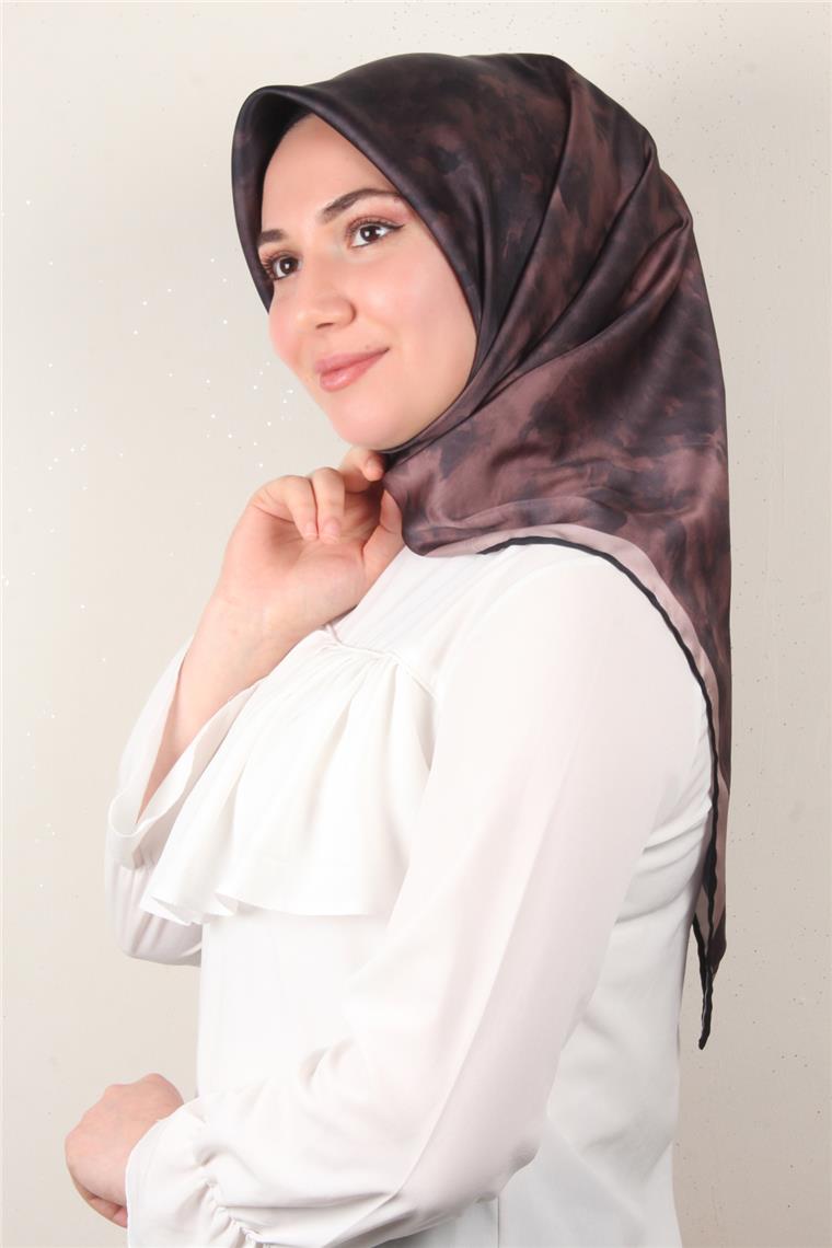 Luxer Eşarp 3622-7 Bulut Kahverengi