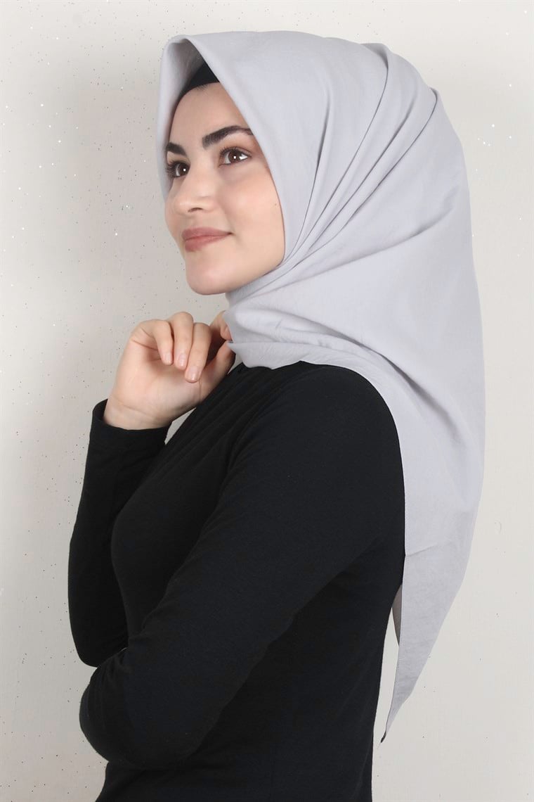 Medine & Caz Eşarp 4650-17 Gümüş