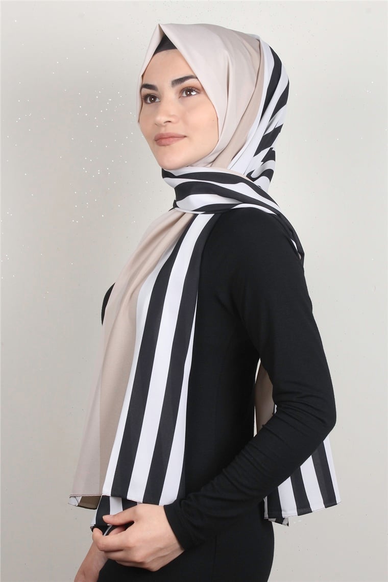 Medine Desenli Şal 1803-9 Taş