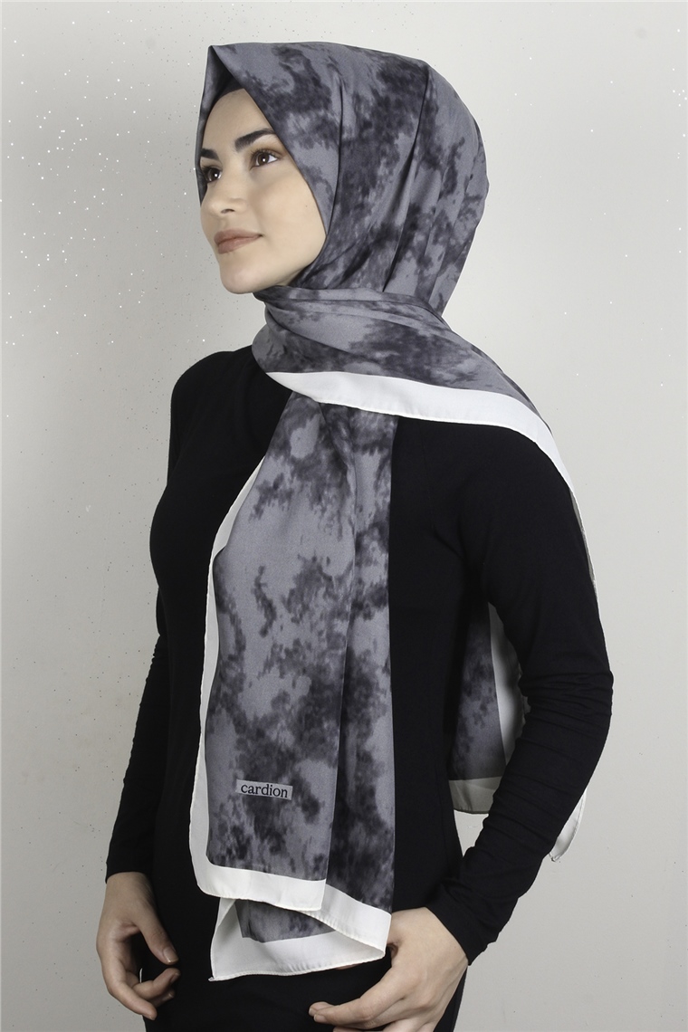 Medine Desenli Şal 1804-11 Füme