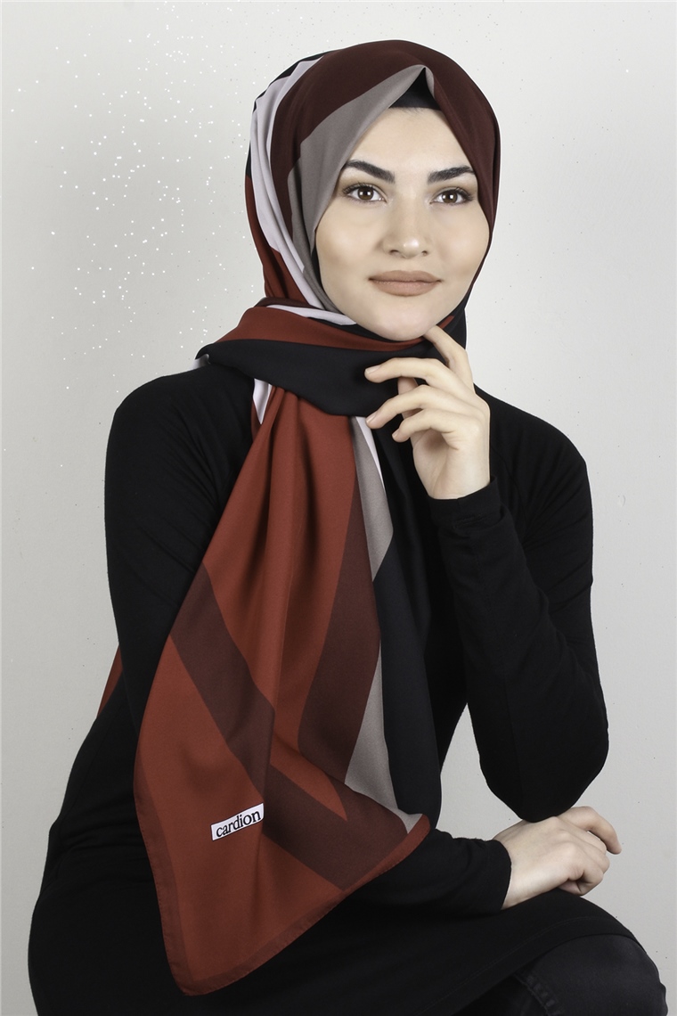 Medine Desenli Şal 1810-11 Bordo