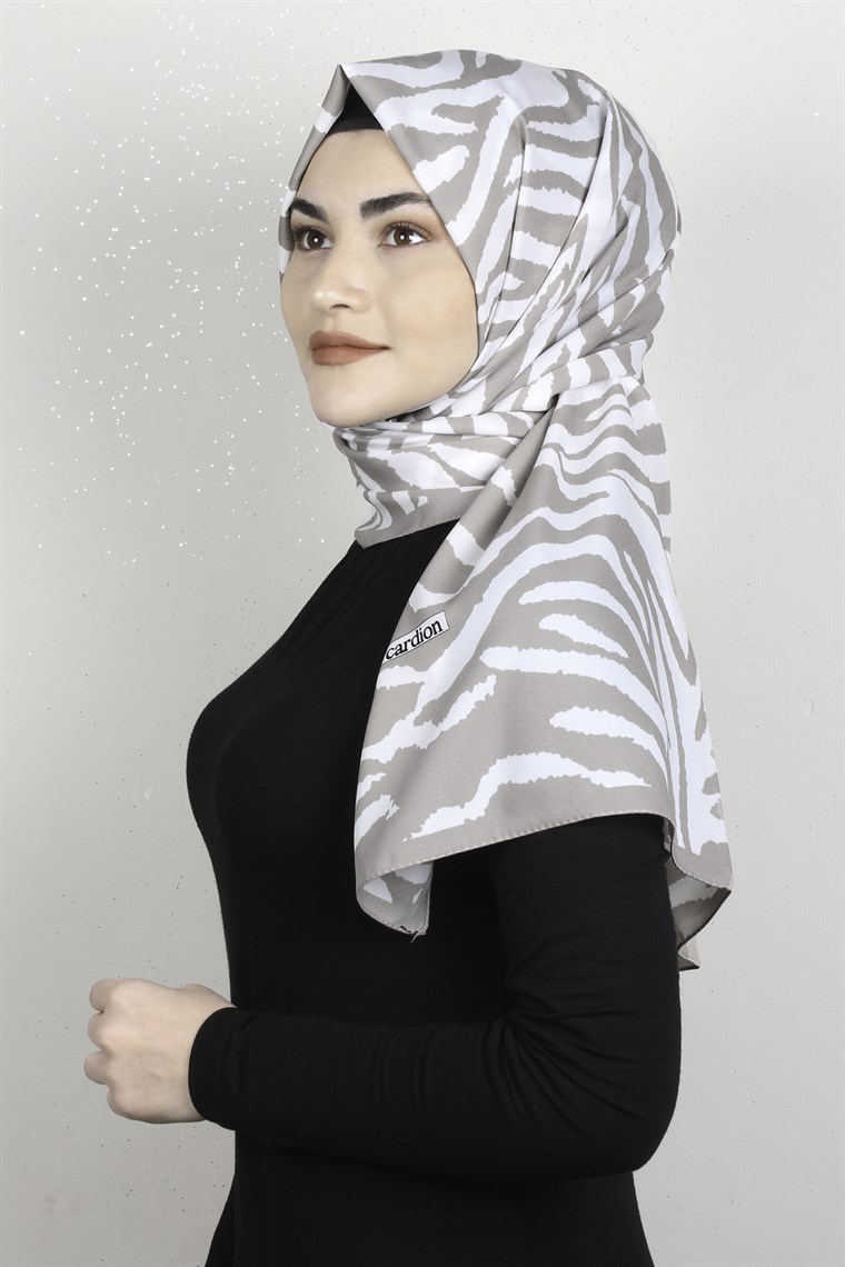 Medine Desenli Şal 1840-3 Zebra Taş