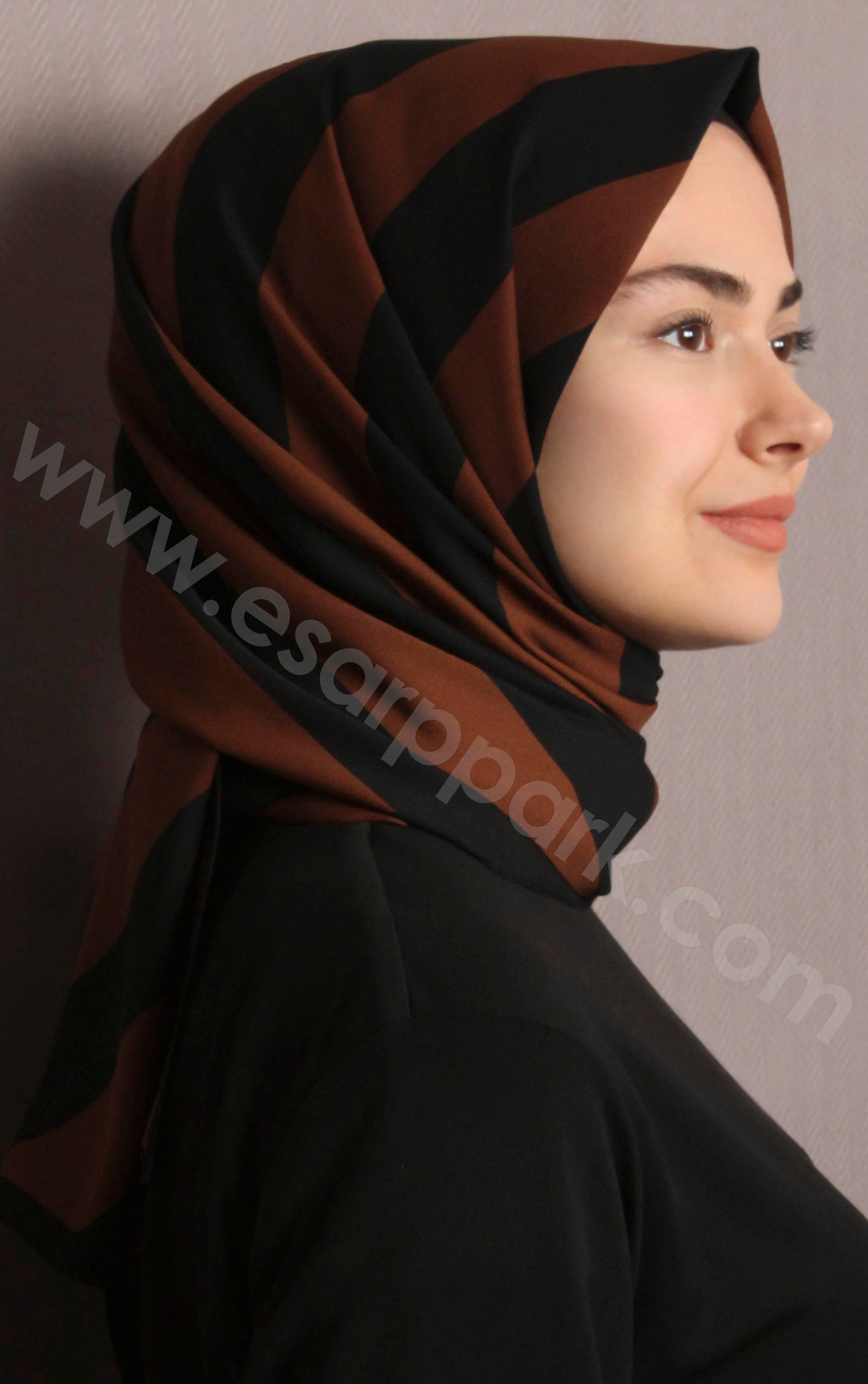 Medine Desenli Şal Eşarppark 1840-19