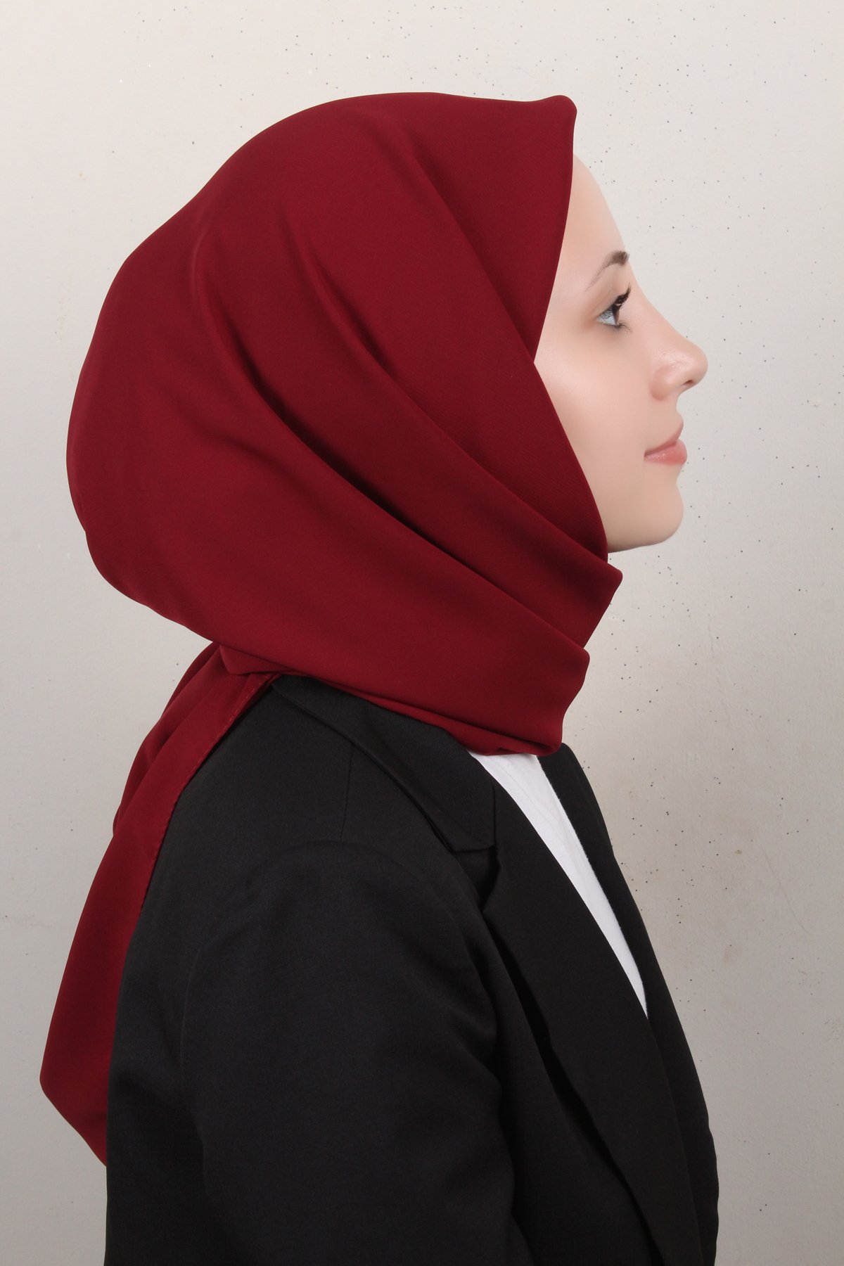 Medine İpeği Eşarp 1871-27 Bordo