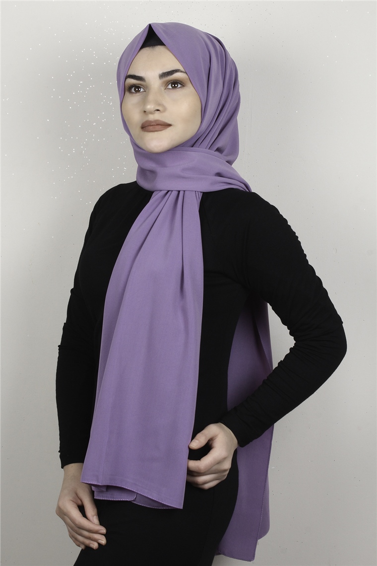 Medine İpeği Şal 1366-17 Lila