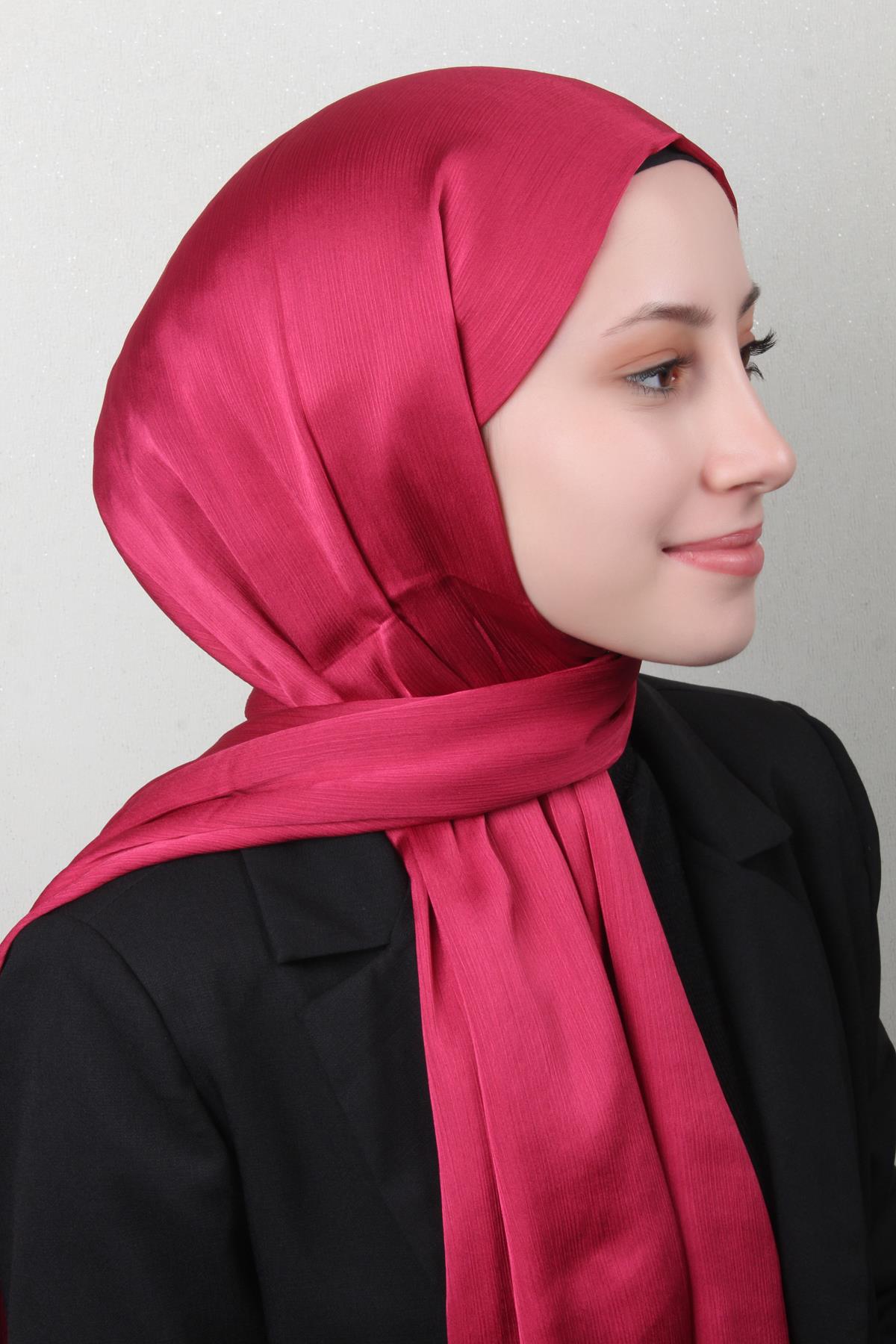 Mihrimah Şal 1377-11 Fuşya