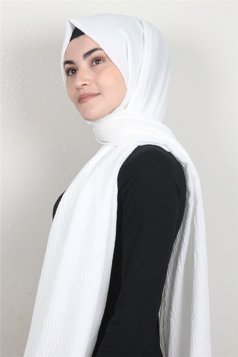 Mio Caz Şal 2726-11 Beyaz