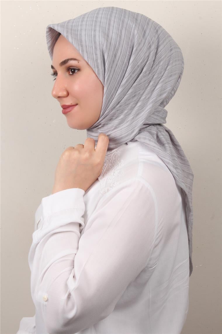 Mistik Pamuk Eşarp 4101-30 Gri