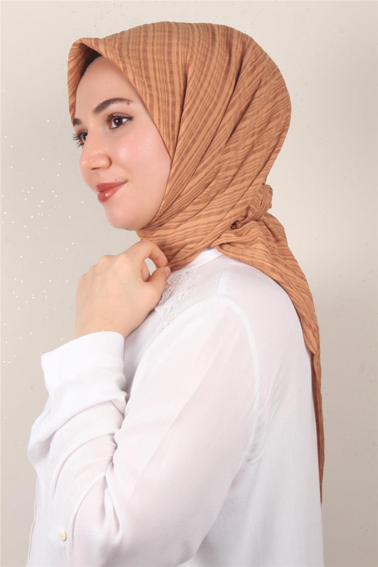 Mistik Pamuk Eşarp 4101-33 Soğan Kabuğu