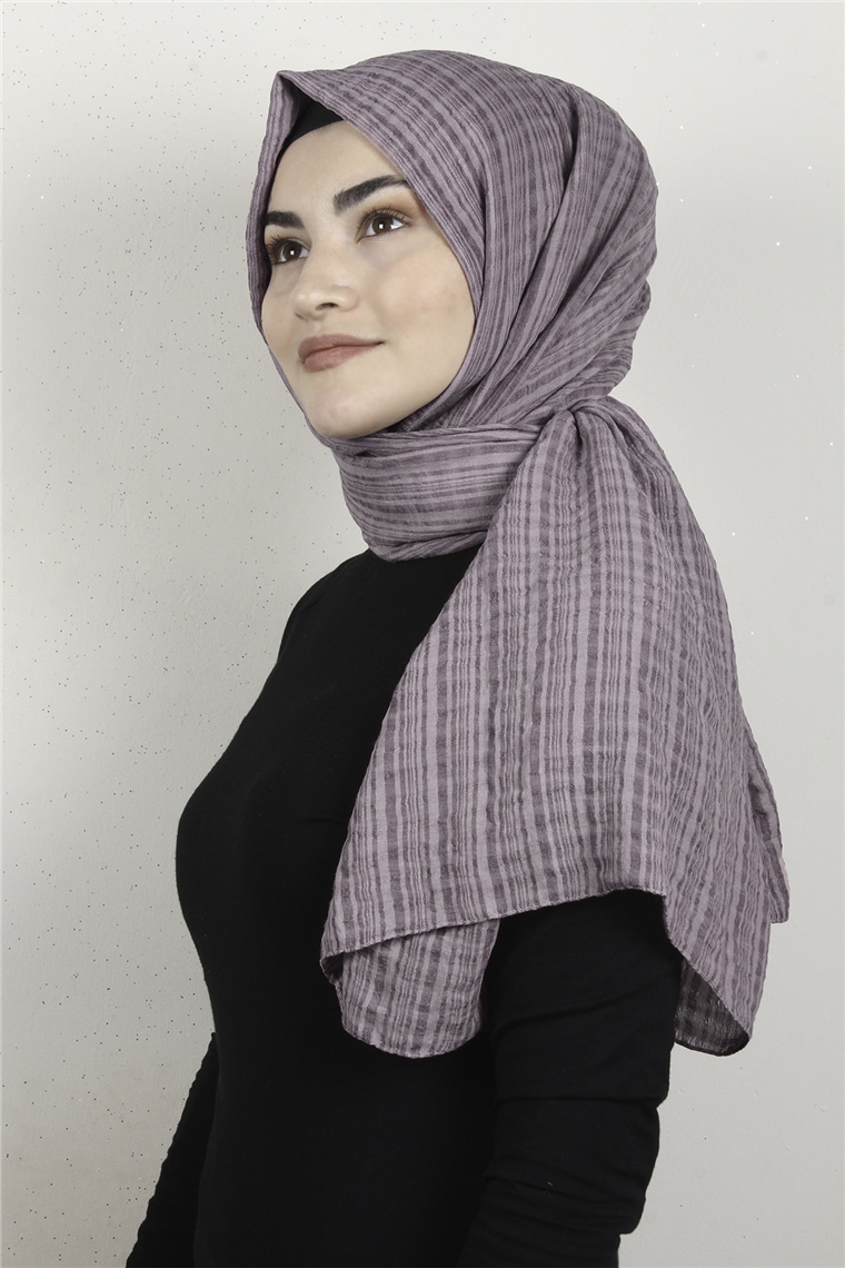 Mistik Pamuk Şal 2626-2 Lila