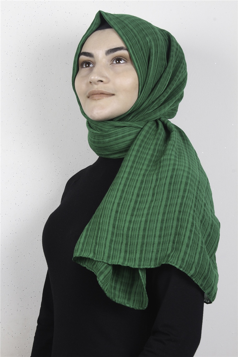 Mistik Pamuk Şal 2626-22 Yeşil