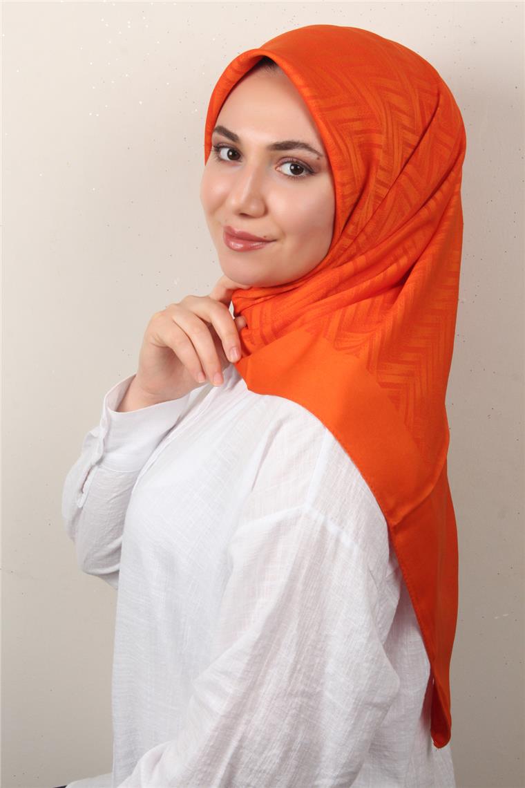 Modakaşmir İpeksi Jakar Eşarp 5355-3 Orange