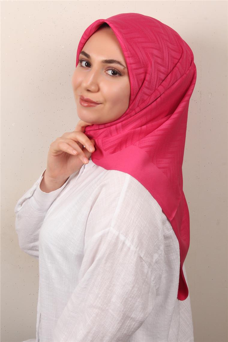 Modakaşmir İpeksi Jakar Eşarp 5355-4 Şeker Pembe