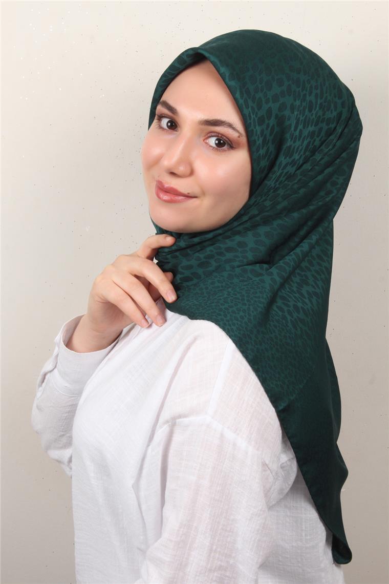 Modakaşmir İpeksi Jakar Eşarp 5356-1 Zümrüt