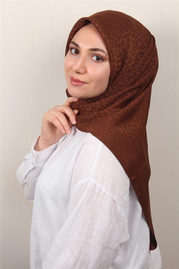 Modakaşmir İpeksi Jakar Eşarp 5356-2 Çikolata Kahve