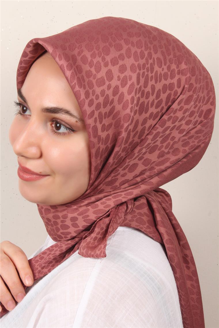 Modakaşmir İpeksi Jakar Eşarp 5356-6 Gül Kurusu