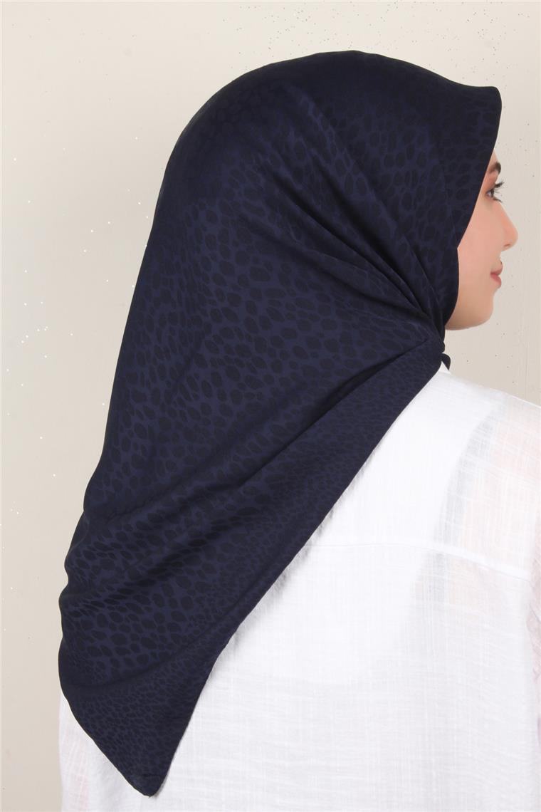 Modakaşmir İpeksi Jakar Eşarp 5356-7 Lacivert