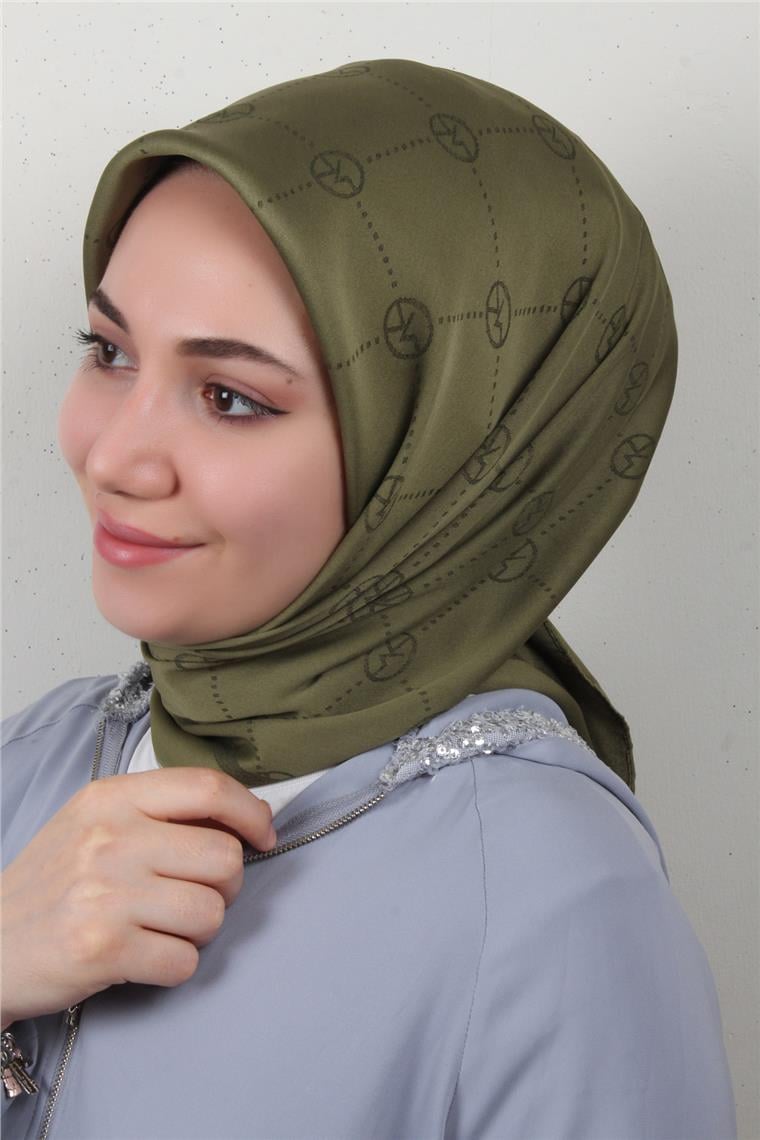 Modakaşmir İpeksi Jakar Eşarp 5357-1 Haki