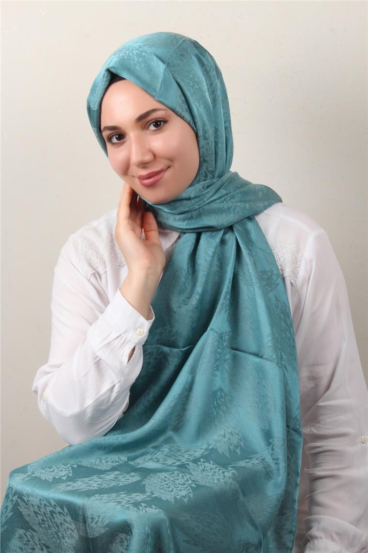 Modakaşmir Jakar Serisi 2762-3 Tay Tüyü Turkuaz