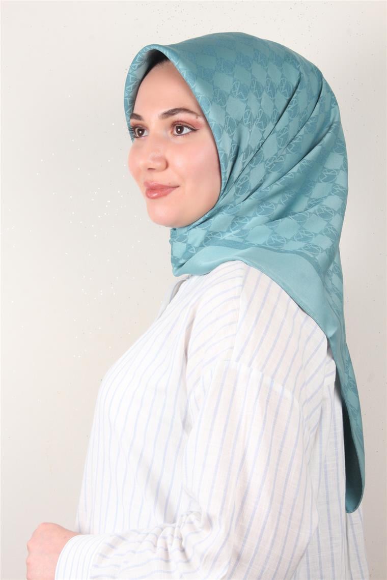 Modakaşmir Mk Desen Eşarp 5354-10 Su Yeşili