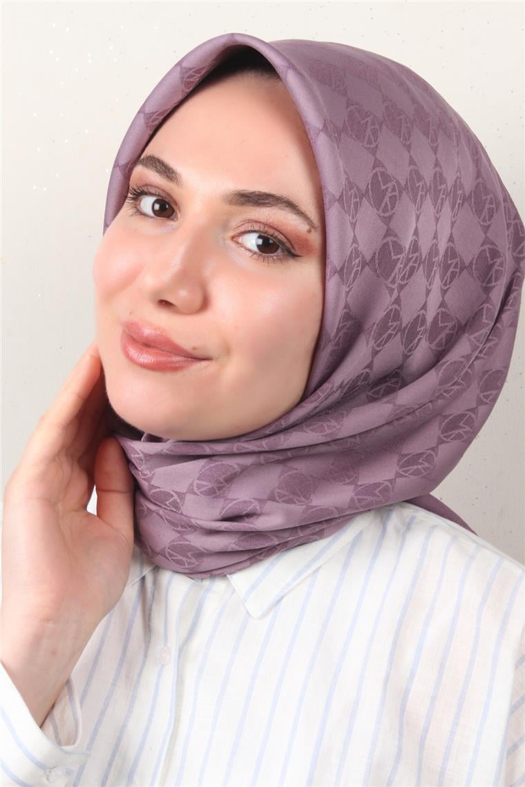 Modakaşmir Mk Desen Eşarp 5354-11 Eflatun
