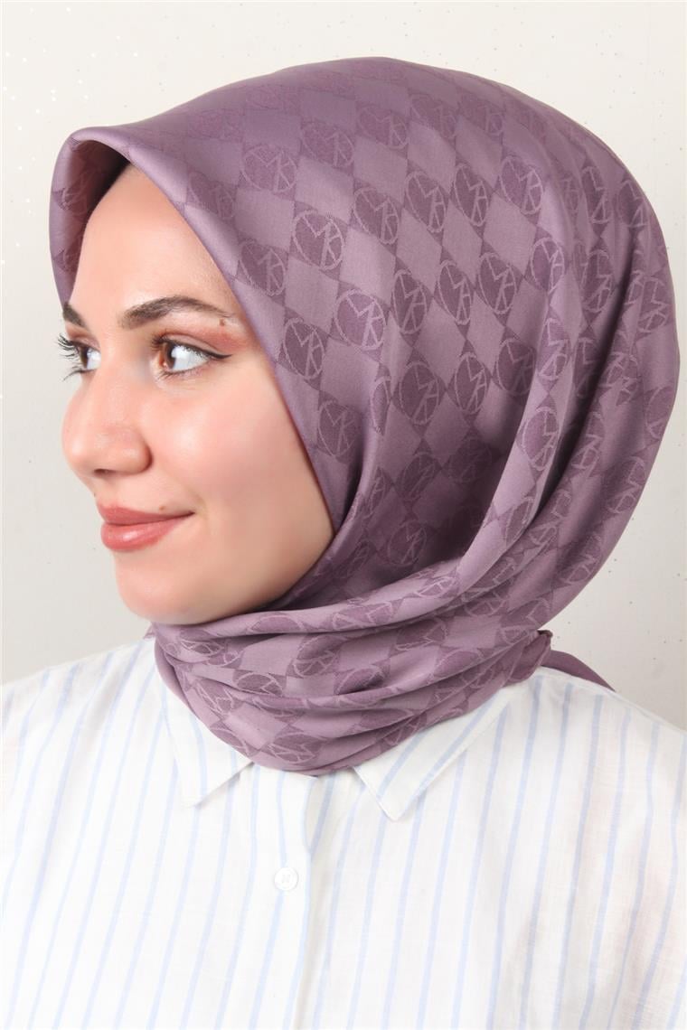 Modakaşmir Mk Desen Eşarp 5354-11 Eflatun
