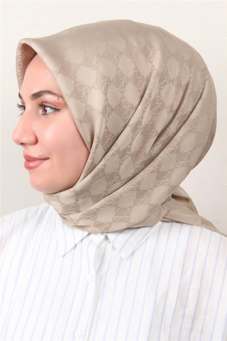 Modakaşmir Mk Desen Eşarp 5354-14 Antik Bej