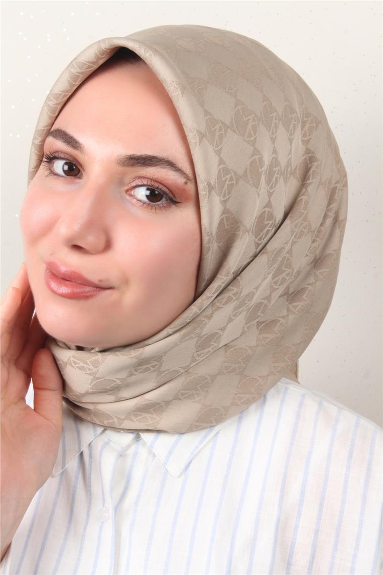 Modakaşmir Mk Desen Eşarp 5354-14 Antik Bej